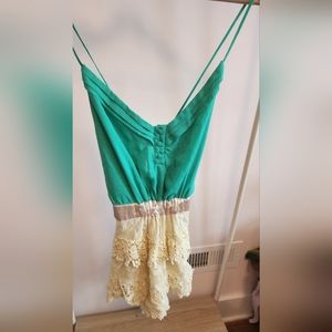 Spool No 72 Backless Green Romper